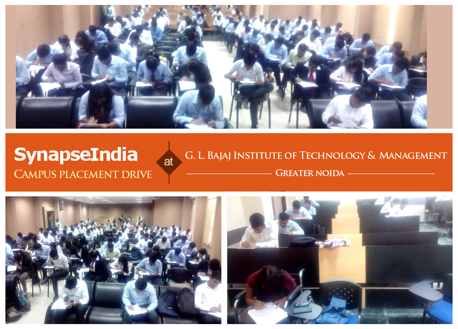 SynapseIndia Campus Placement Drive at GLBITM
